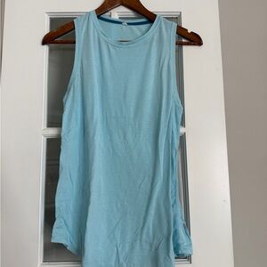 Light Blue Sleeveless Women's Top